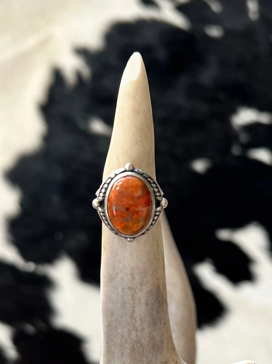 Western Sunset Navajo Sterling Silver Ring