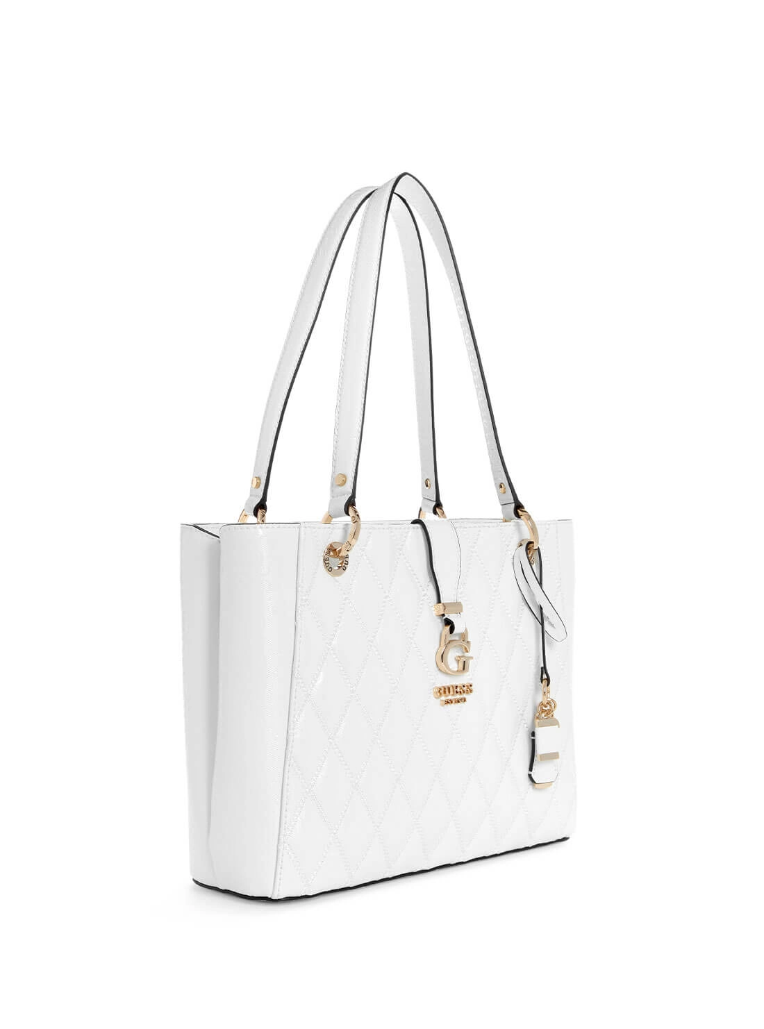 White Adi Small Tote Bag
